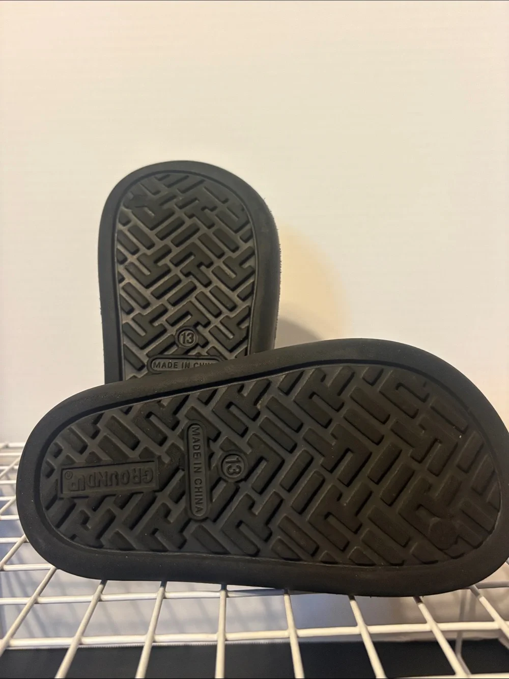 Nintendo Super Mario Black Slides with Multicolor Logo